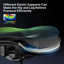 Eureka Ergonomic Typhon Gaming Chair With Elastic Supports for Hip and Leg Pressure Relief, Ergonomic Design.
