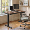 Prime Electric Standing Desk with RGB Lighting (55"x34") - Walnut
