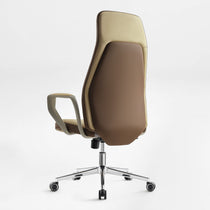 Royal Clara, Faux Leather Executive Ergonomic Office Chair — back 45° angle views showcase