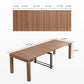 Eureka 20''-98'' Walnut Extendable Dining Table for 10 in Dining Room