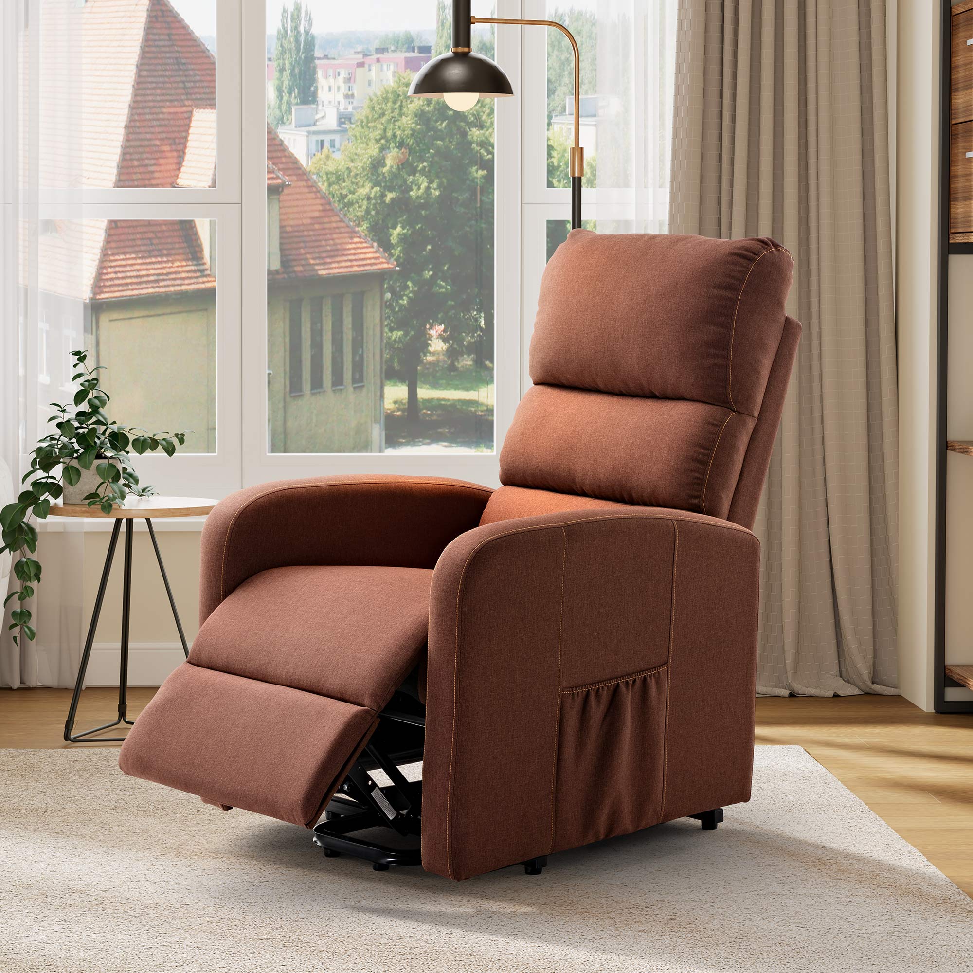 Mobilis living room slim manual recliner chair hot sale