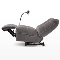 Linx Power Glider Recliner With Techno 3D Fabric, Phone Mount, and Reclining Feature.
