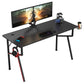 Eureka Gaming Desk with K-shaped Legs, Black, 55''