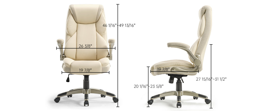 Classy Ergonomic Office Chair | OC11 | Eureka Ergonomic, Off-White