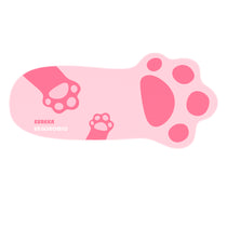 Eureka Ergonomic Pink Gaming Mouse Pad With Cat Paw Design and Smooth Surface.
