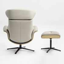 Matteo,Napa Leather Lounge Chair and Ottoman
