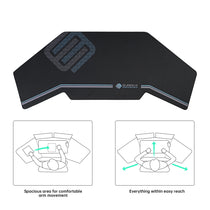 Eureka Ergonomic Aero Pro Wing-Shaped Desk Surface, Black Gaming Desk, Ergonomic Design, Spacious, Easy Reach.