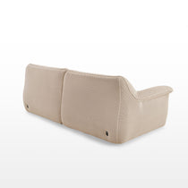 Vero Power Sleeper Sofa in Light Beige, Breathable Techno 3D Mesh Fabric, Modular Modern Design.