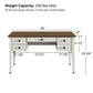 Farmhouse Writing Desk (55"x27")