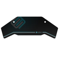 Eureka Ergonomic Aero Desk Mouse Pad in Black With Logo and Cable Hole.
