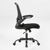 Onyx Ergonomic Office Chair With Black Mesh Back, Adjustable Armrests, Ergonomic Design.
