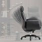 Eureka Royal, Comfy Leather Executive Office Chair With High Back and Lumbar Support, Black, Executive Office, Leather Padded Structure