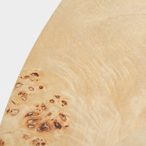 Detailed Birch Wood Veneer Surface for a 43 Coffee Table Set, Showing Wood Grain and Unique Knots.