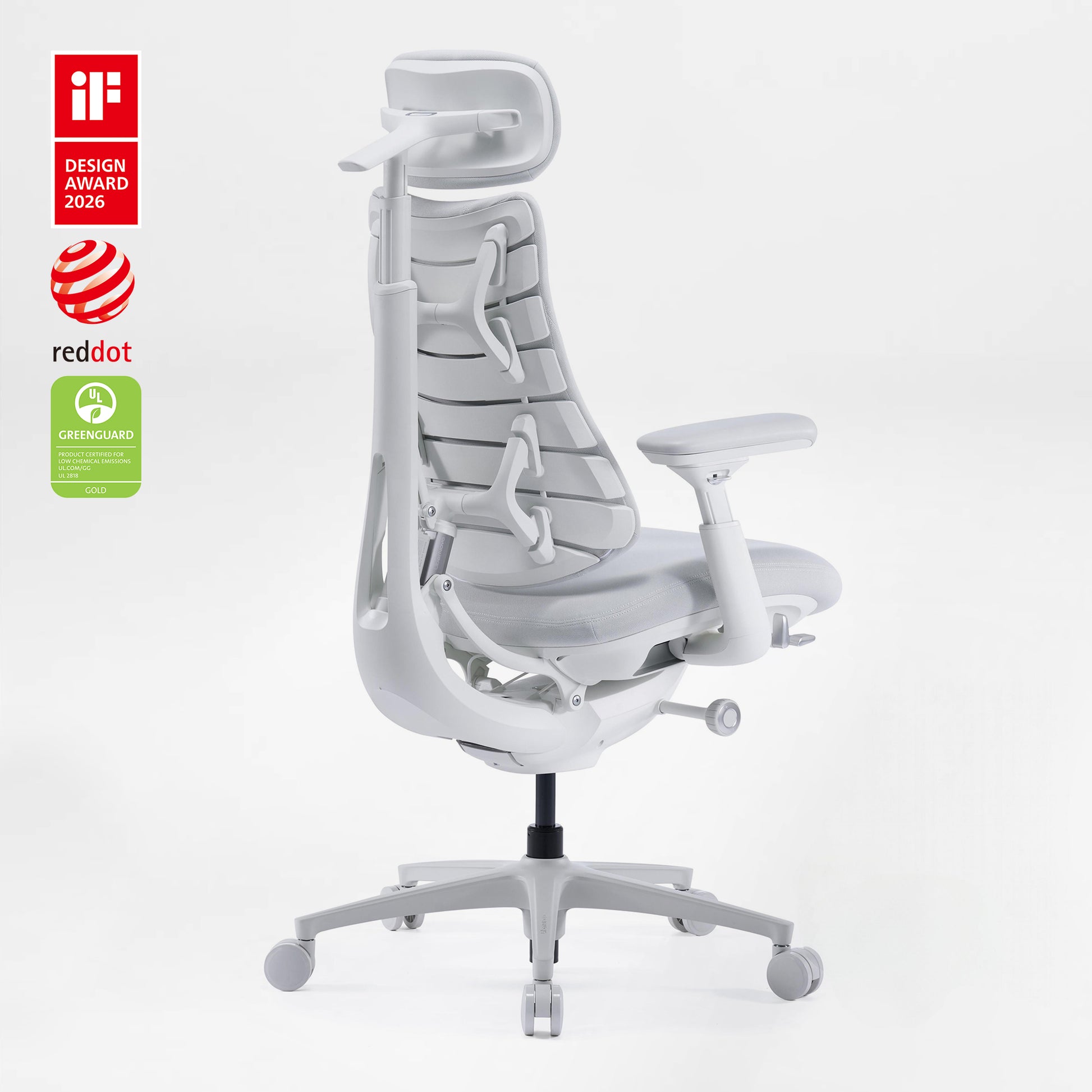 Eureka Ergonomic LiberNovo Omni Pro white office chair