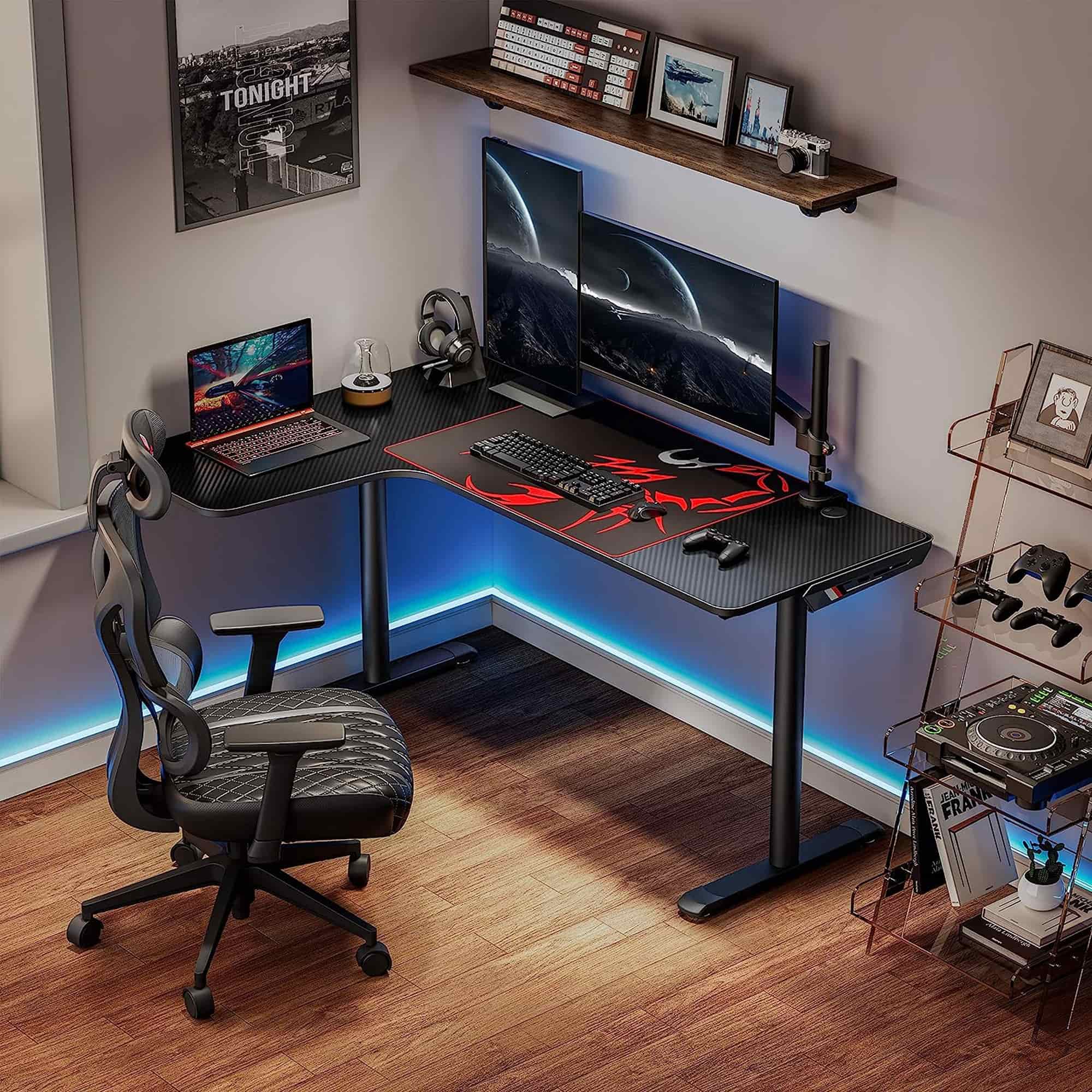 L shaped store computer desk