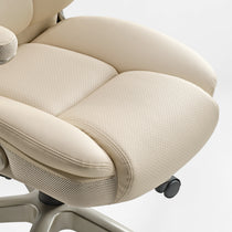 Galene Cream Office Chair Features Ergonomic Design, Breathable Mesh and Tailored to Relieve Tailbone Pain.