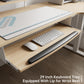 60x23 L Shaped Standing Desk with Accessories Set