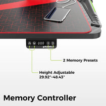 Eureka Ergonomic Gaming Desk Memory Controller With Height Adjustment Display and Two Memory Presets.