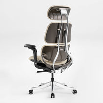 The Forma Ergonomic Chair modern style with lasting comfort in off-white pu leather  45 back