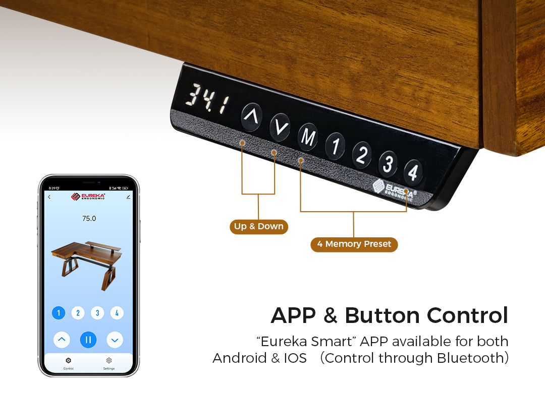 App & Button Controlled height adjustment
