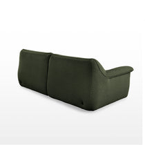 Vero Power Sleeper Sofa in Olive Green Techno 3D Mesh Fabric.
