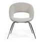  Velvet Dining Chair 1 Pc,Off-White. 