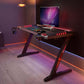 50x26 Gaming Desk with Z Shaped Legs