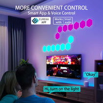 Eureka Lucet Art Lighting Smart Hexagon Led Panels With Voice Control, App Control.