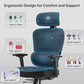grey fabric ergonomic design for comfort and support