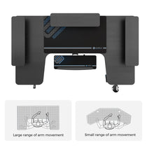 Eureka Ergonomic U-Shaped Standing Desk, Dark Finish, Ergonomic Design for Productivity and Comfortable Arm Movement.