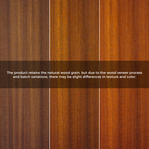 Dark Walnut Wood Veneer Variations for File Storage Cabinet, Showing Natural Wood Grain Texture and Color Differences.