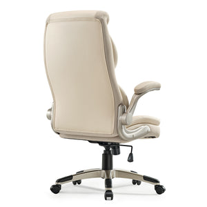 Galene, Home Office Chair, Off-White, back angle,Regular