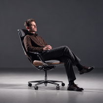Serene Aaron, Genuine Leather Executive Office Chair