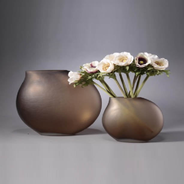HD-01, Glass Oval Vase, Décor 7.48‘’