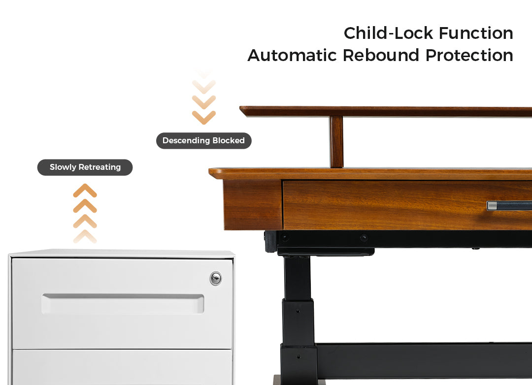 Child-Lock Function Automatic Rebound Protection