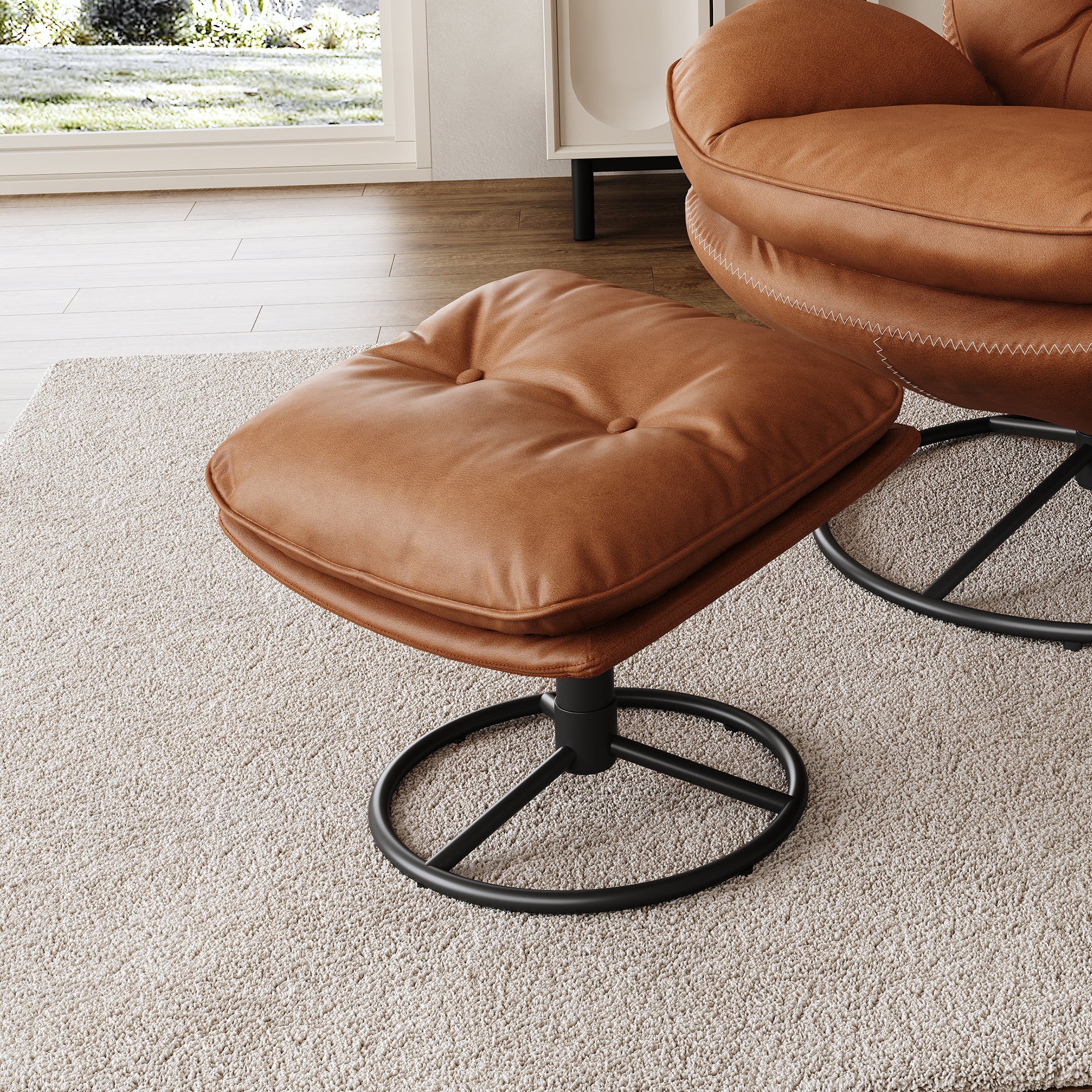 Modern Tufted Ottoman for Living Room|Eureka Ergonomic