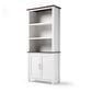 Eureka 77" Tall Storage Cabinet Bookshelf with Doors for Home Office