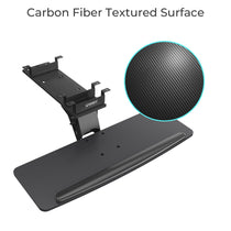 Eureka Ergonomic Adjustable Keyboard Tray With Carbon Fiber Textured Surface, Ergonomic Design.