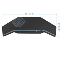 Eureka Ergonomic Aero Desk Mouse Pad Dimensions: 71 15/16 X 27 9/16, Black Gaming Surface With Logo.