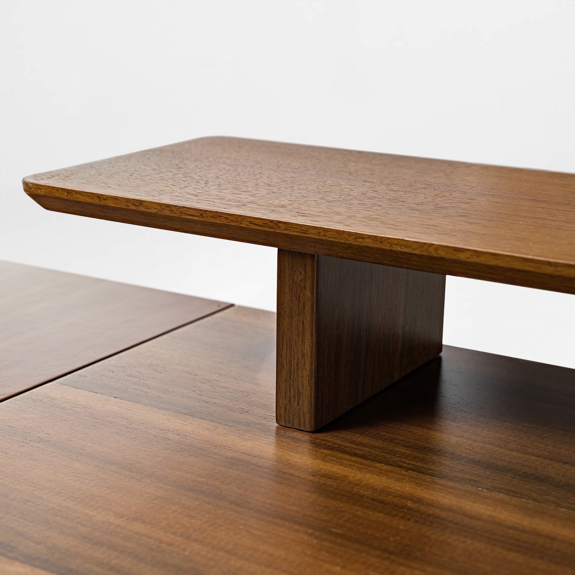 Eureka Ergonomic 63'' L Shape Executive Standing Desk, Walnut Finish