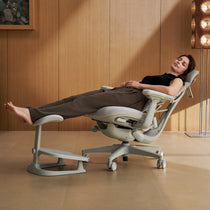 Eureka Ergonomic StepSync Footrest for LiberNovo Omni Ergonomic Office Chair, Space Grey, ergonomic workspace with integrated foot support