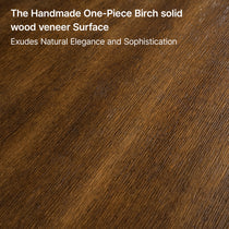 Birch Wood Veneer Surface, Handmade With Natural Grain and Texture. Adds Elegance to Farmhouse Office Desk.