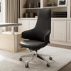 Serene Bella, Genuine Leather Executive Office Chair - Black