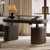 Opal Executive Office Desk (66"x29") - Black