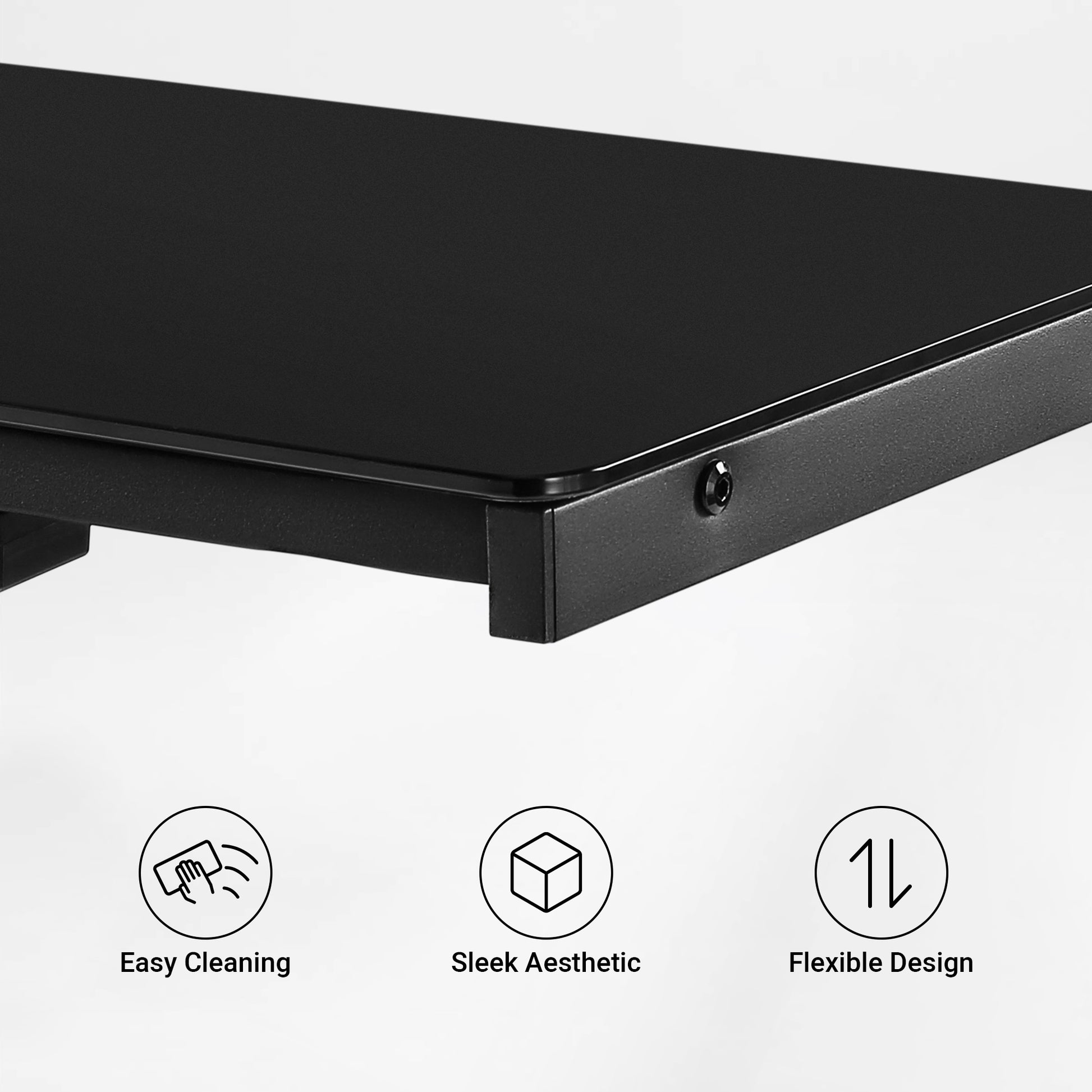 Height Adjustable CPU Cart with frosted glass