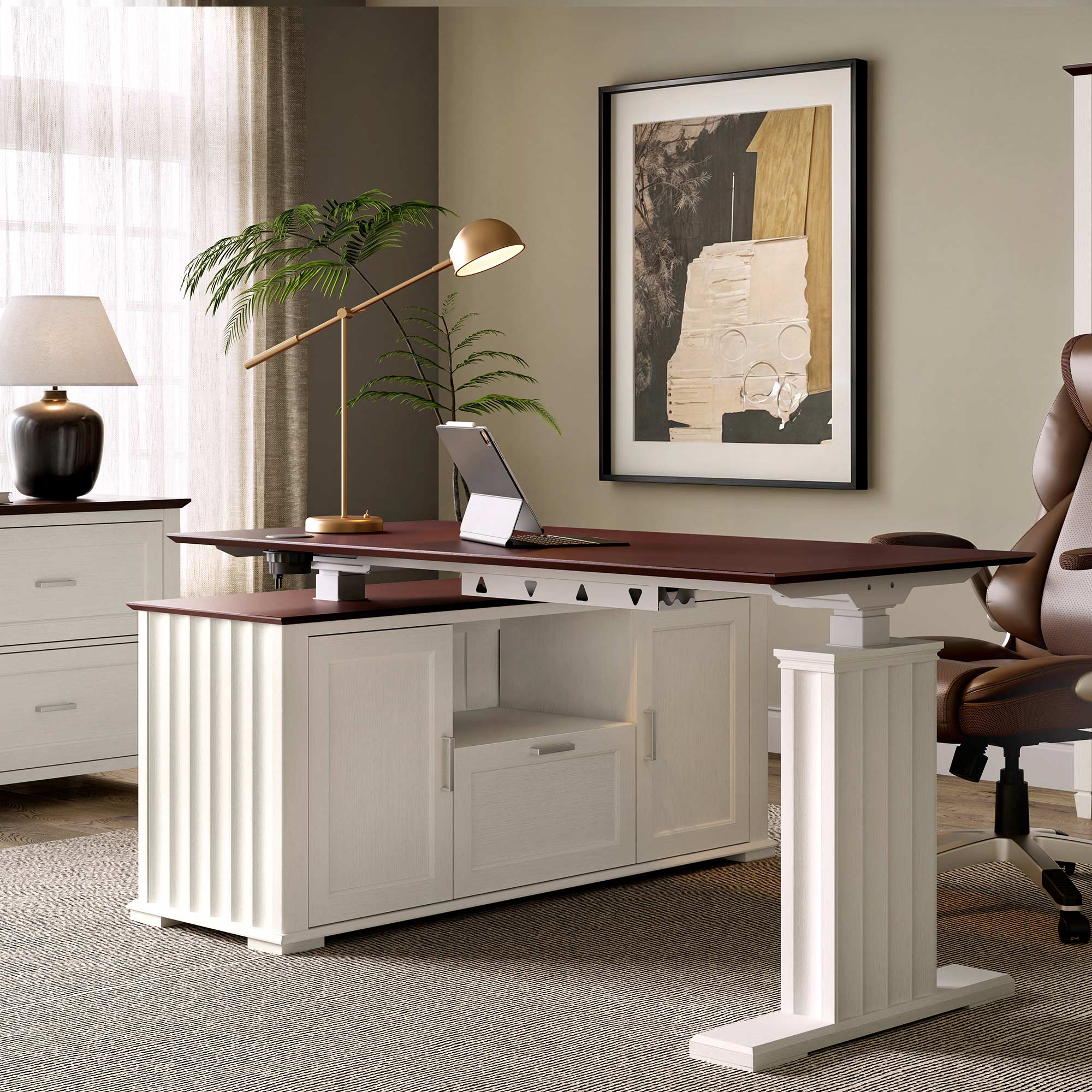 Small standing desk with storage hotsell