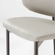 Noble, Upholstered Dining Side Chairs Set of 2, Gray