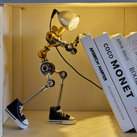 HD-19, 13.8''H, Robot-Shaped Cyberpunk Table Lamp Decor