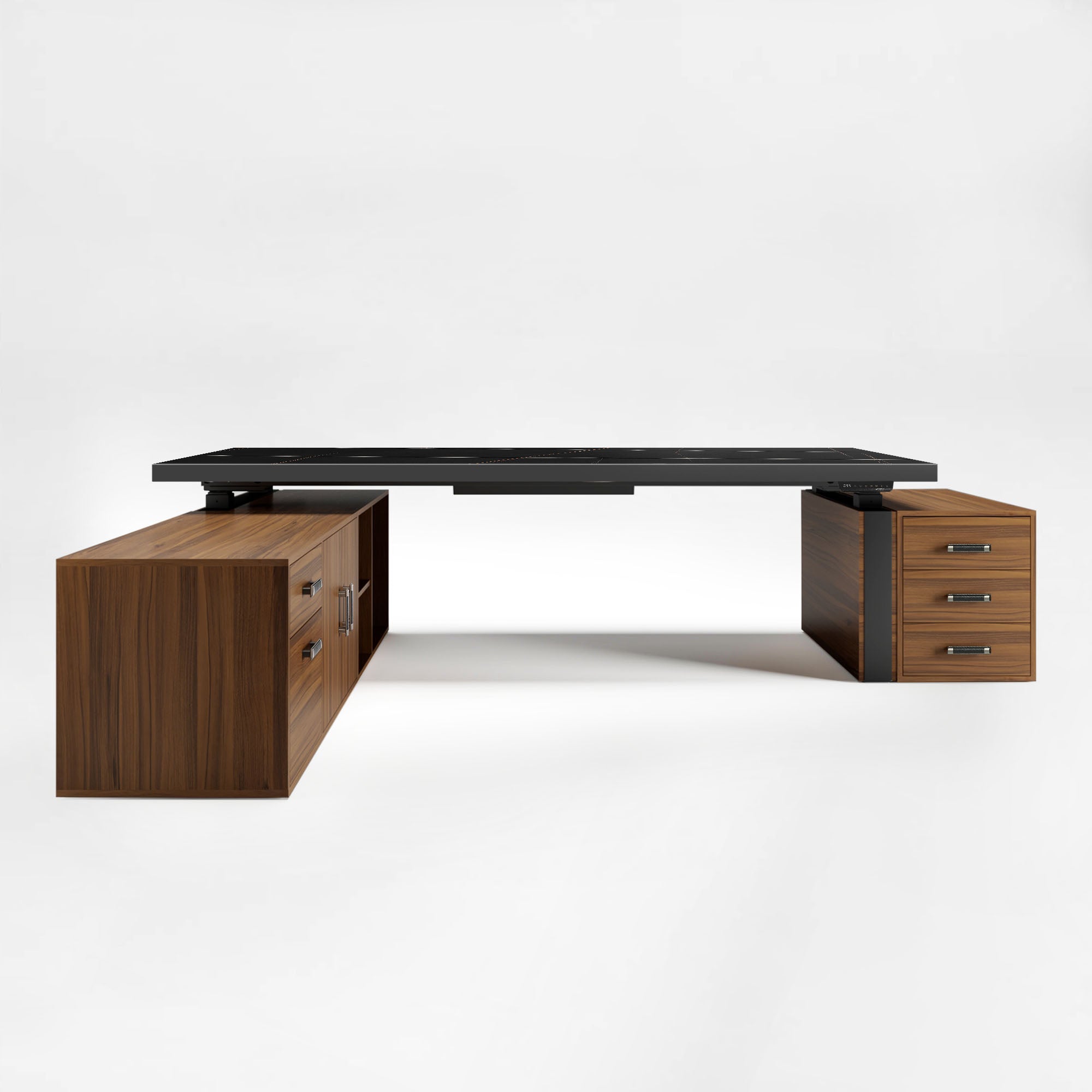 Eureka Ergonomic 87 inches Luxurious Standing Desk with Side Cabinets