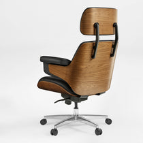 Executive Office Set：Ark EL Standing Desk & Mathias Napa Leather Chair